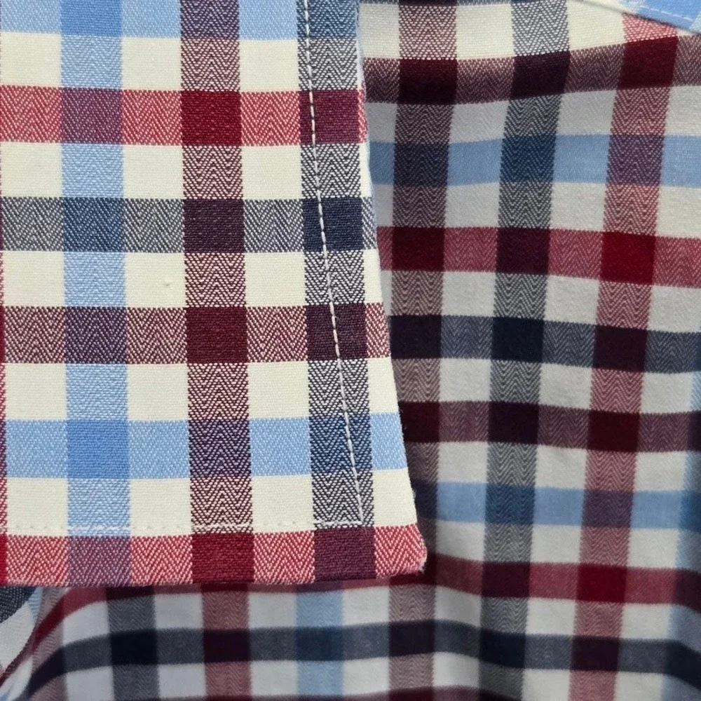 Gingham Button Down 100% Cotton Slim Fit Medium Banana Republic Mens‎